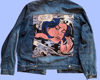 Amerika effect Graveren Pop art jacket - Etsy Nederland