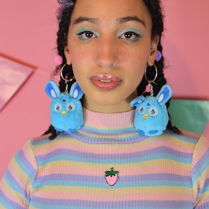 Giant Furby Earrings 8 colours image 4