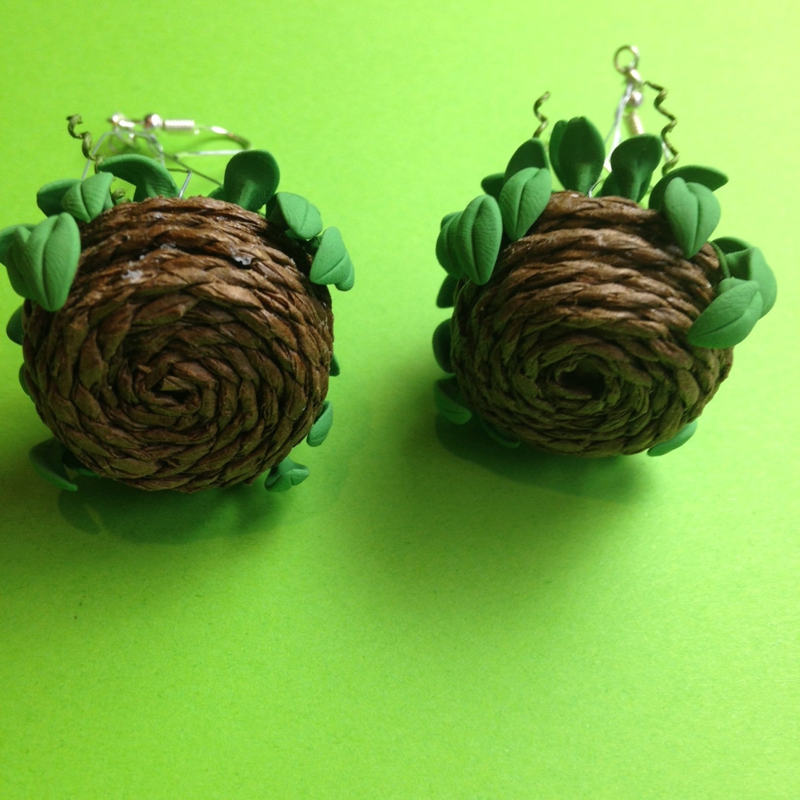 Hanging Basket Plant Earrings Etsy Hong Kong