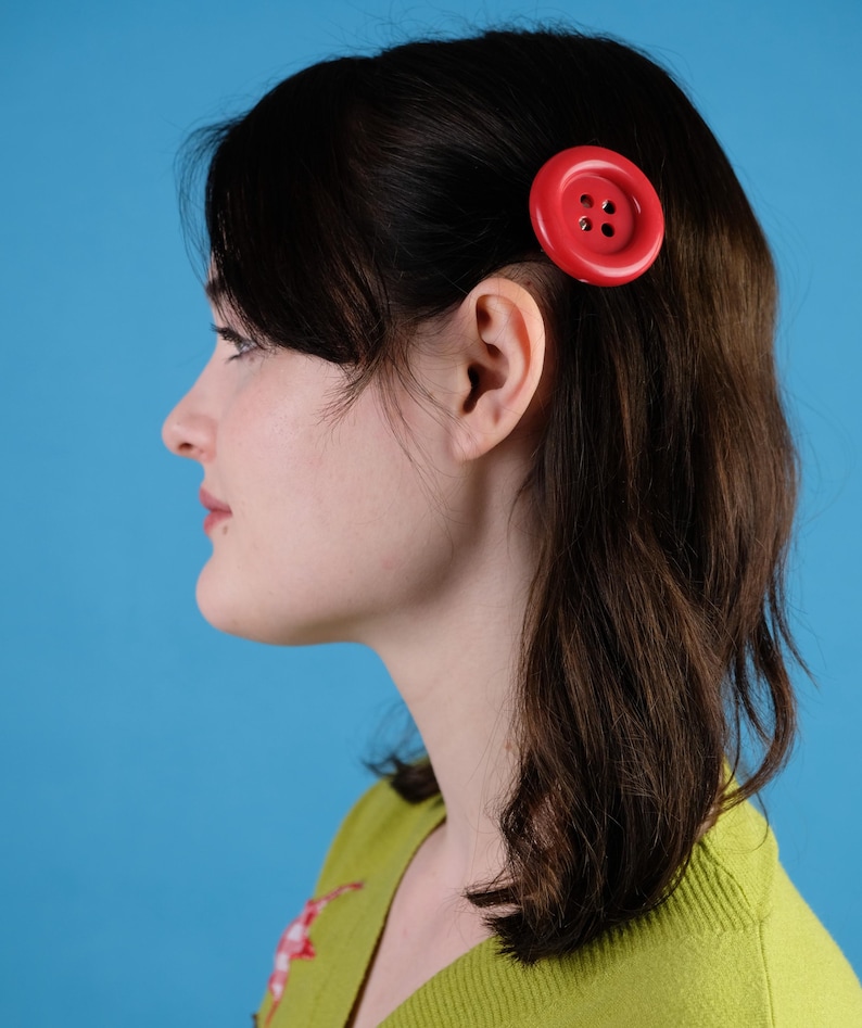 2 X Giant Button Clips (red) - Etsy