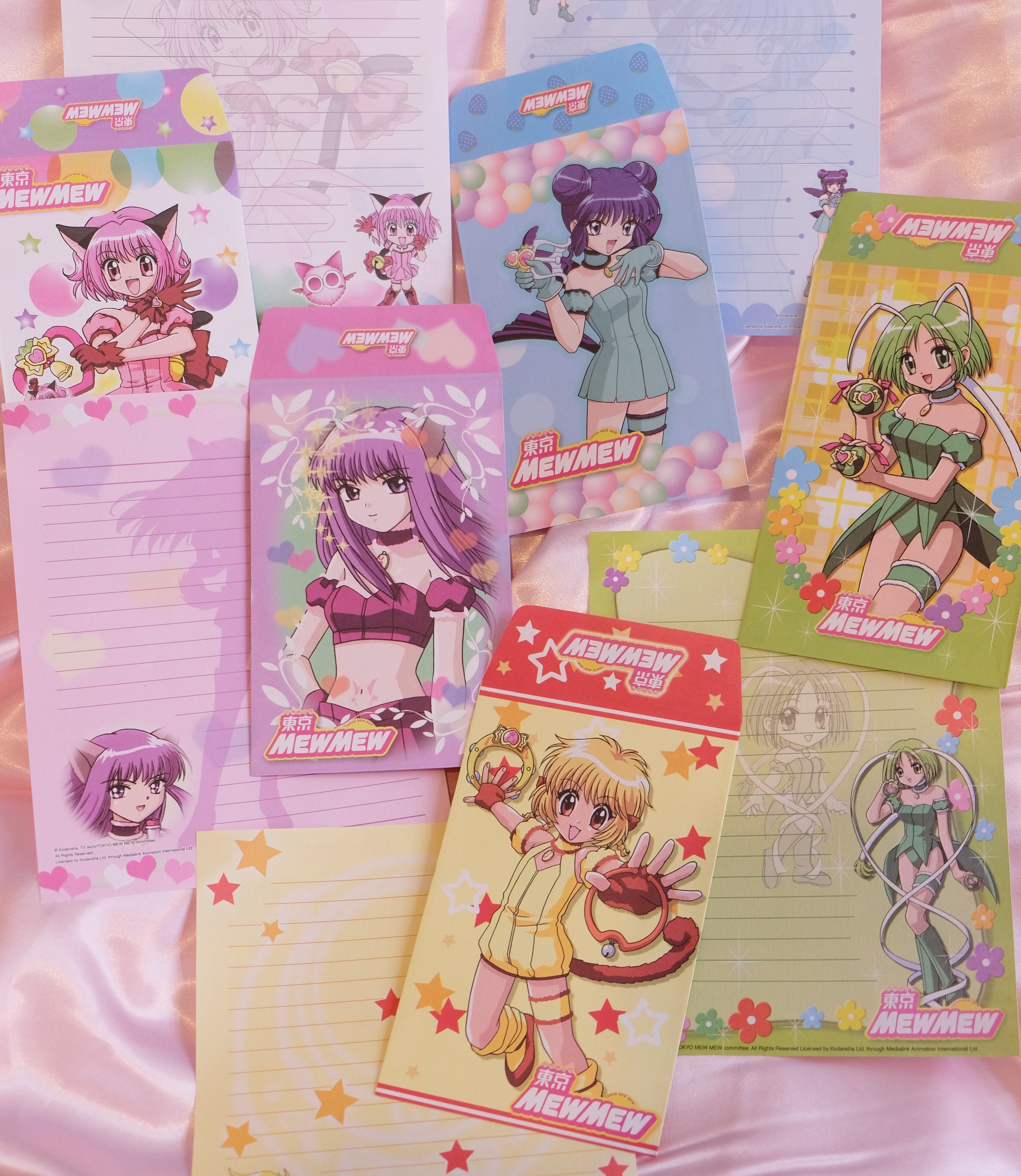 Tokyo Mew Mew Stationary Set - Etsy Tokyo Mew Mew Stationary Set - Etsy