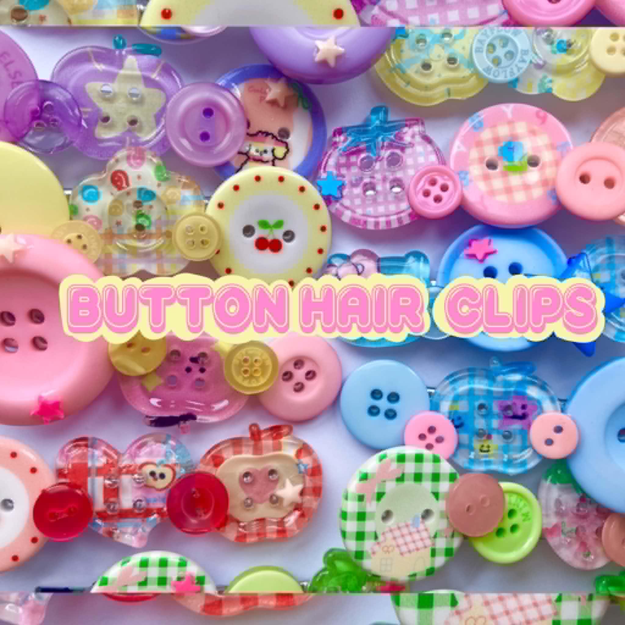 ボタン型ヘアクリップ（22種類）再入荷しました！ - Etsy 日本