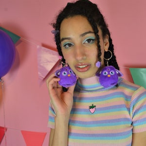 Giant Furby Earrings 8 colours image 6