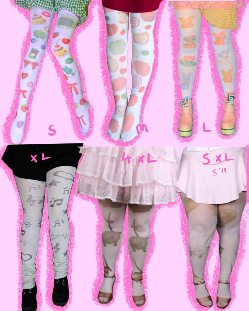 Medias con estampado de cervatillo S-5XL imagen 6