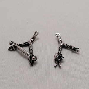 Leshy Ear jacket, Earring, Witcher, Skull earrings,, Fantasy jewelry, Ear Jacket, Witch earring, Goth ear jacket, Gamer Jewelry