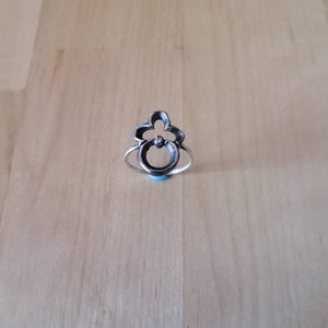 Mandala ring, sterling silver ring, sculpted ring, statement ring, delicate ring