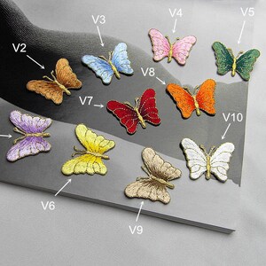 3.8x3cm Embroidery butterfly Applique Hand sewing DIY clothing accessories DIY clothing dress skirt