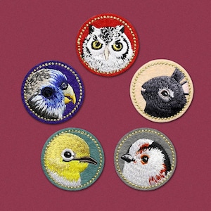 Embroidery 4.2x4.2cm Birds Owl Applique Animal Rabbit Iron on DIY clothing accessories DIY clothing dress skirt