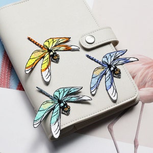6.3x7.6cm Embroidery Dragonfly Applique Hand sewing DIY clothing accessories DIY clothing dress skirt