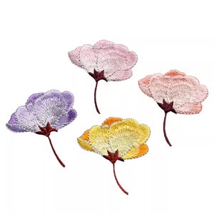 Beauty Begonia flower Multi color Lace embroidery Applique flower Iron on clothing accessories DIY clothing dress skirt