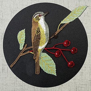 18.5x14cm Embroidery Bird Applique Sew on DIY clothing accessories DIY clothing dress skirt