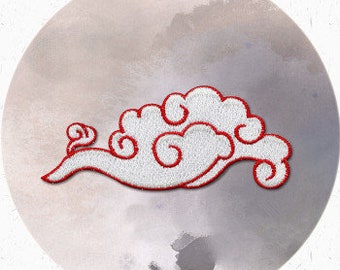 Embroidery Lucky Cloud Applique Sew on clothing accessories DIY clothing dress skirt