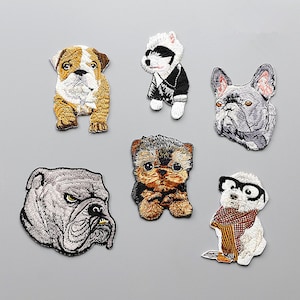 Embroidery Puppy Dog Applique Animal Hand sewing DIY clothing accessories DIY clothing dress skirt