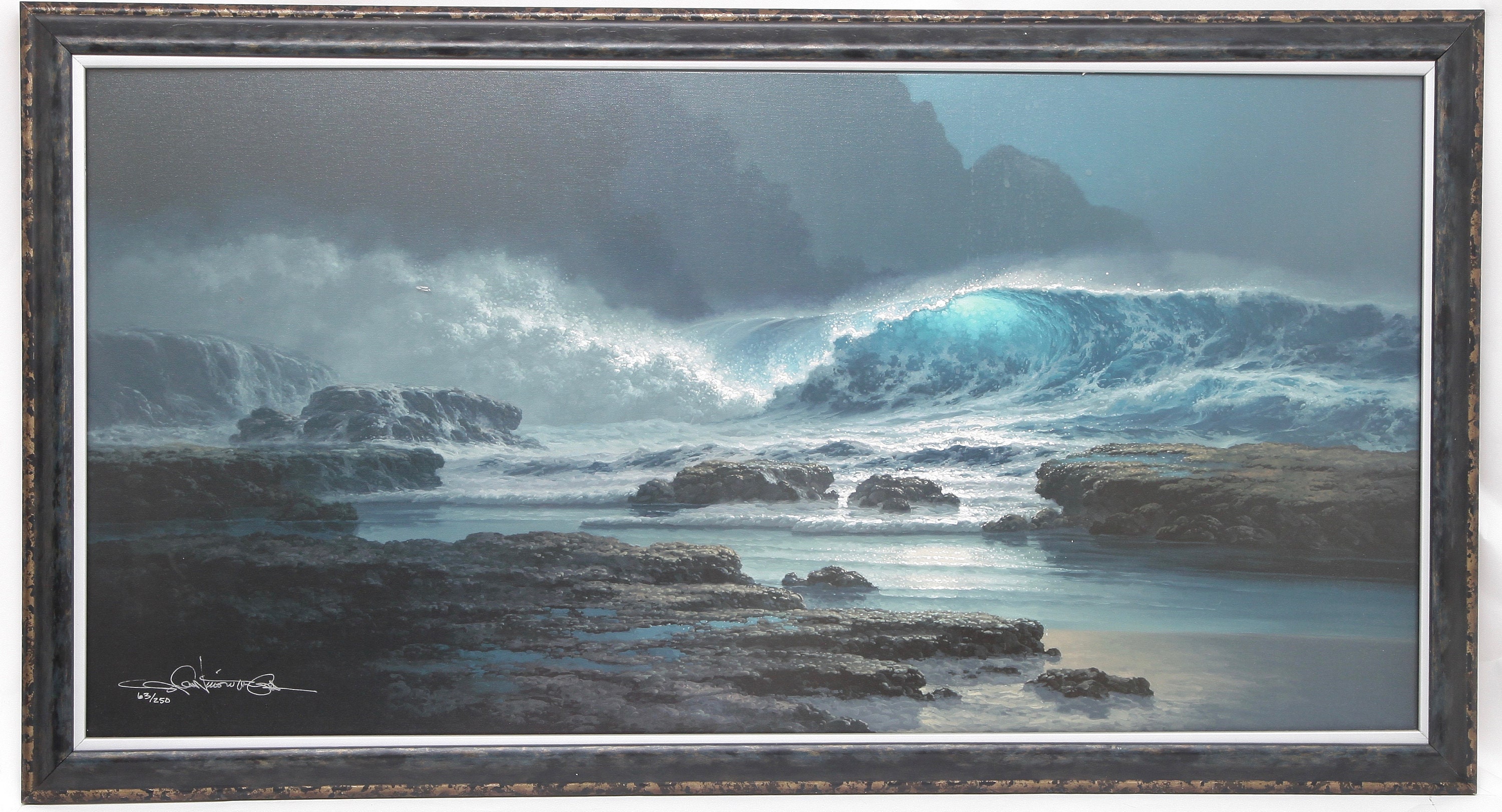 ROY TABORA Picture Giclee Canvas in the Midnight Hour 20 X 40 Signed 63