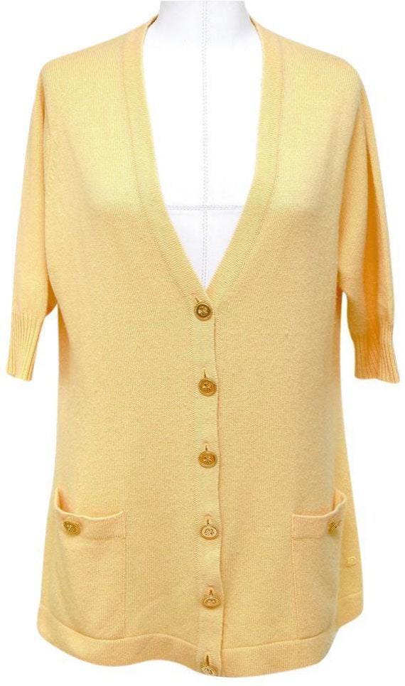 long gold sweater