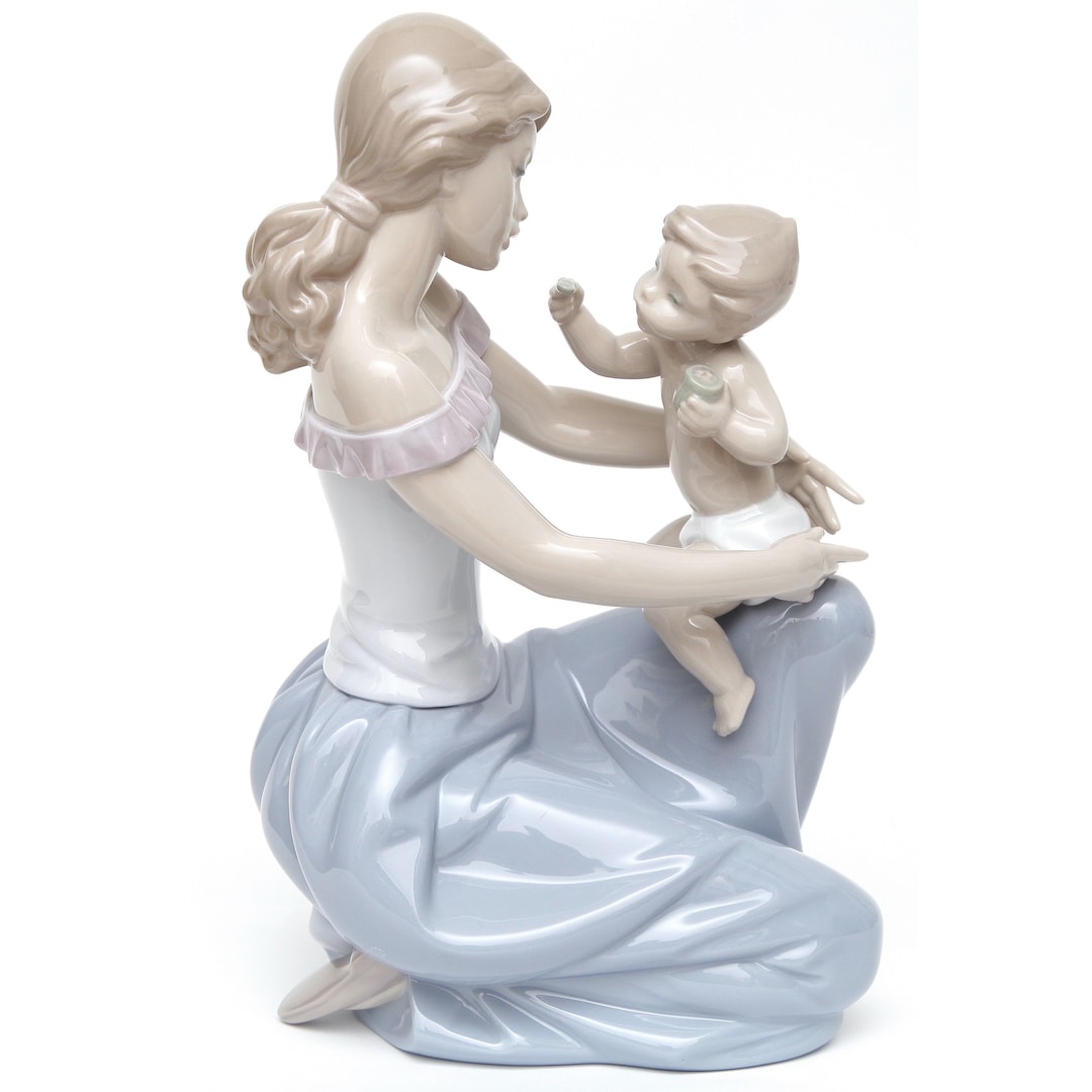 Figurine En Porcelaine Lladro "One For You, One For Me" #6705 - Parfait état