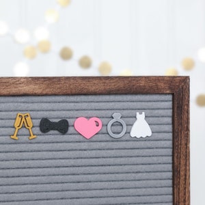 I Do by Candy Letters • Ícones de quadro de cartas para noivado e casamento • Acessórios para papel timbrado