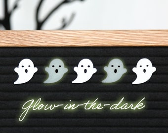 Glow Ghosts (Glow in the Dark) by Candy Letters • Spooky Halloween Decorations & Fall Decor Letter Board Icons • Letterboard Accessories