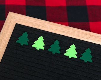 Pine Trees (Green and Light Green) by Candy Letters • Christmas Decorations & Winter Decor Letter Board Icons • Letterboard Accessories