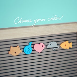Amigos felinos de Candy Letters • Íconos para tableros de letras con gatos, gatitos y mascotas • Accesorios para tableros de letras