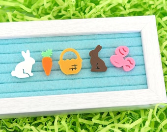 Hoppy Easter by Candy Letters • Easter Decorations & Easter Bunny Basket Letter Board Icons • Letterboard Accessories