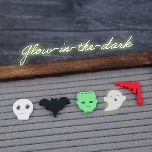 Spooky Night (Glow in the Dark) by Candy Letters • Spooky Halloween Decorations & Fall Decor Letter Board Icons • Letterboard Accessories