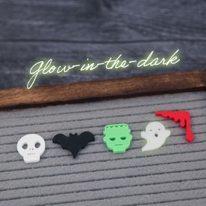 Spooky Night (Glow in the Dark) von Candy Letters • Gruselige Halloween-Dekoration & Herbstdekor • Letterboard Icons •Letterboard Zubehör