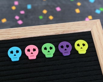 Sugar Skulls (Brights) - Día de los Muertos & Day of the Dead Letter Board / Letterboard Icon Collection