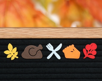 Give Thanks by Candy Letters • Autmn Decor & Thanksgiving Decorations Letter Board Icons • Letterboard Accessories