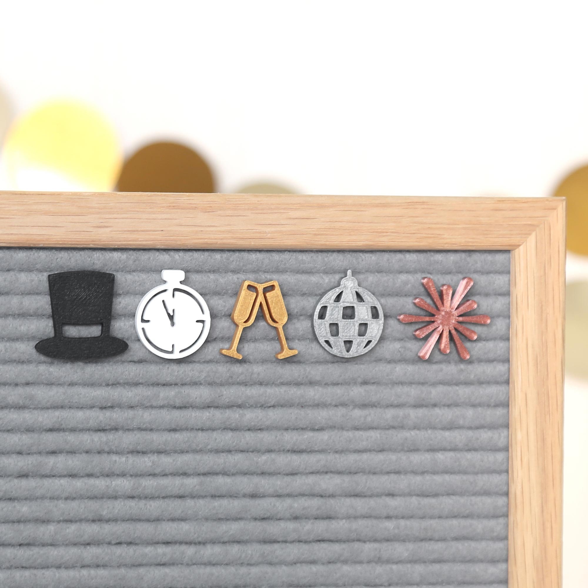 Happy New Year by Candy Letters • New Years Eve Party & Winter Letter Board Icons • Letterboard Accessories