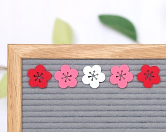 Cherry Blossoms by Candy Letters • Lunar New Year & Spring Flowers Letter Board Icons • Letterboard Accessories