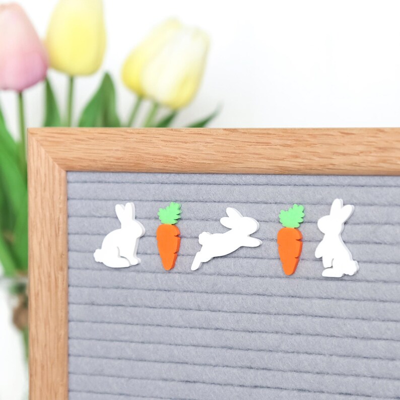 Carrot Patch by Candy Letters Easter Decorations & Easter Bunny Basket Letter Board Icons Letterboard Accessories image 5