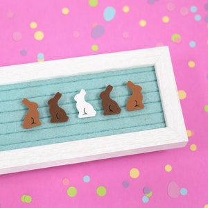 Chocolate Bunnies by Candy Letters • Easter Decorations & Easter Bunny Basket Letter Board Icons • Letterboard Accessories