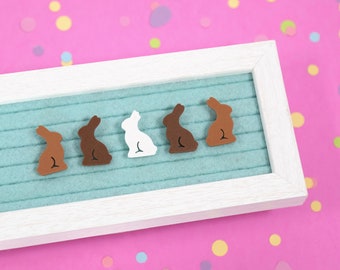 Chocolate Bunnies by Candy Letters • Easter Decorations & Easter Bunny Basket Letter Board Icons • Letterboard Accessories