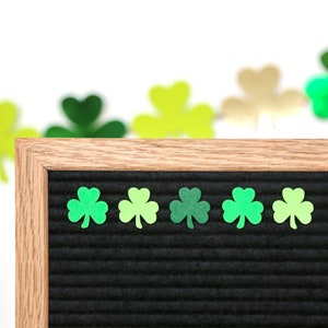 Shake Your Shamrocks by Candy Letters • St. Patrick's Day Decorations & Leprechaun Letter Board Icons • Letterboard Accessories