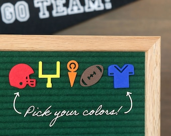 Touchdown by Candy Letters • Football Game & Super Bowl Letter Board Icons • Letterboard Accessories