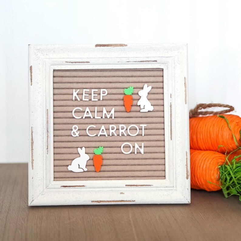 Carrot Patch by Candy Letters Easter Decorations & Easter Bunny Basket Letter Board Icons Letterboard Accessories image 2