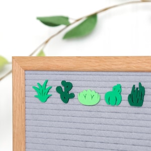 Suculentas de Candy Letters • Decoraciones de primavera, íconos para tableros de cartas de cactus y jardín • Accesorios para tableros de letras