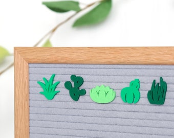 Succulents by Candy Letters • Spring Decorations, Cactus & Garden Letter Board Icons • Letterboard Accessories