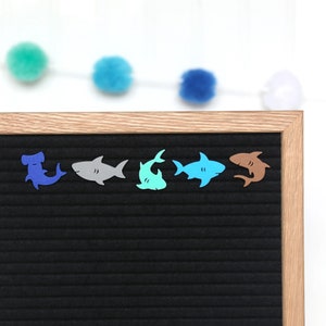 Fintastic Sharks by Candy Letters • Shark Letter Board Icons • Letterboard Accessories