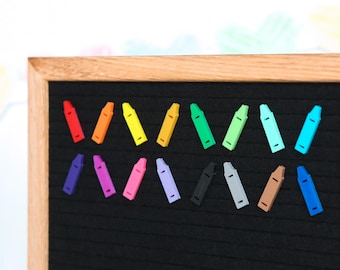 Paquete de crayones de Candy Letters • Primer día de clases y obsequio de agradecimiento a los maestros Íconos para tableros de letras • Accesorios para tableros de letras