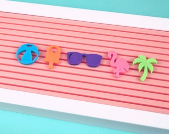 Fun in the Sun by Candy Letters • Summer & Pool Party Letter Board Icons • Letterboard Accessories