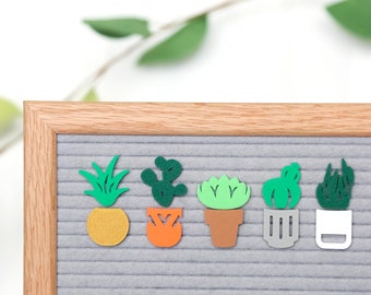 Succulents & Planters Bundle by Candy Letters • Spring Decorations, Cactus and Garden Letter Board Icons • Letterboard Accessories