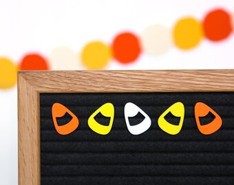 Candy Corn by Candy Letters • Trick or Treat, Halloween Decorations & Fall Decor Letter Board Icons • Letterboard Accessories