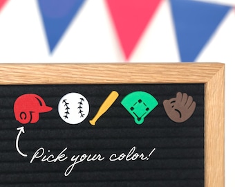 Home Run by Candy Letters • Baseball Game, Baseball Player & World Series Letter Board Icons • Letterboard Accessories