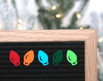 Christmas Lights (Multi-colored) by Candy Letters • Christmas Decorations & Winter Letter Board Icons • Letterboard Accessories