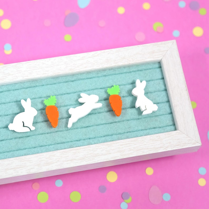 Carrot Patch by Candy Letters Easter Decorations & Easter Bunny Basket Letter Board Icons Letterboard Accessories image 7