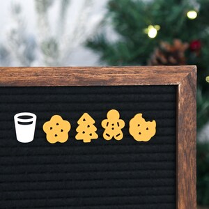 Santa's Milk and Cookies by Candy Letters • Christmas Decorations & Winter Decor Letter Board Icons • Letterboard Accessories