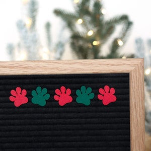 Santa Paws by Candy Letters • Christmas Dog, Cat & Pet Letter Board Icons • Letterboard Accessories