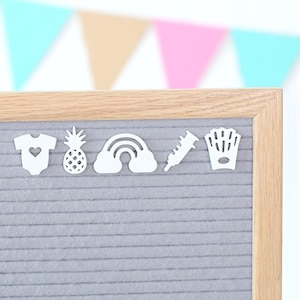 Viaje de FIV de Candy Letters • Anuncio de bebé, tratamiento de fertilidad, iconos de tablero de cartas de fertilización in vitro • Accesorios de tablero de cartas
